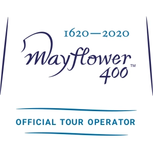 Logo of the mayflower 400, marking the 1620-2020 anniversary with the text 