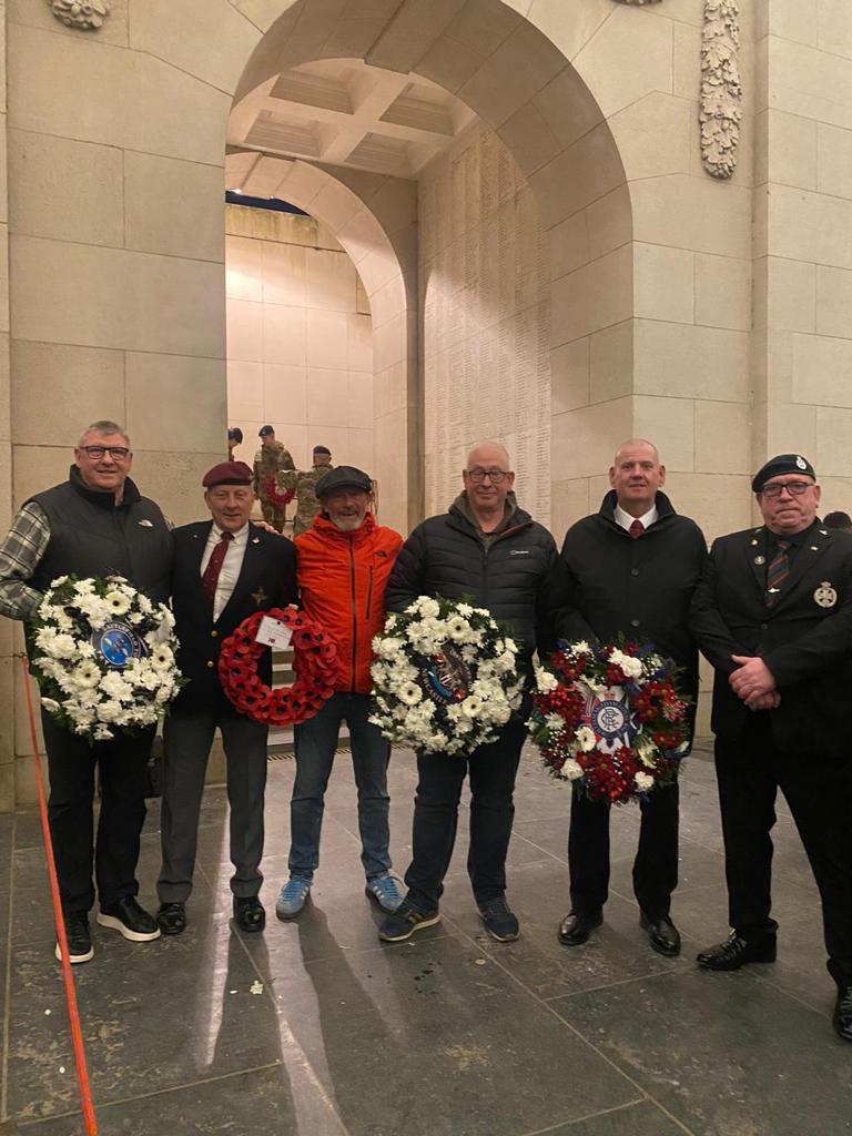 Ian with clients with wreaths